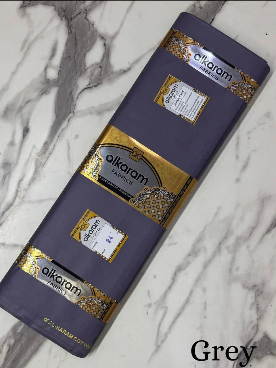 Gray Al Karam Cotton