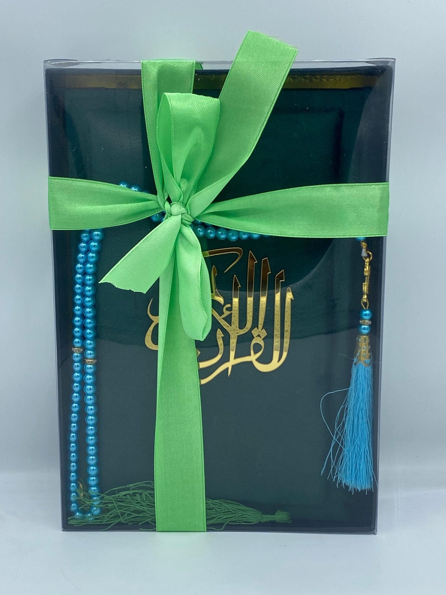 Velvet Gift Box Tajweedi Medium size (Green Colour)