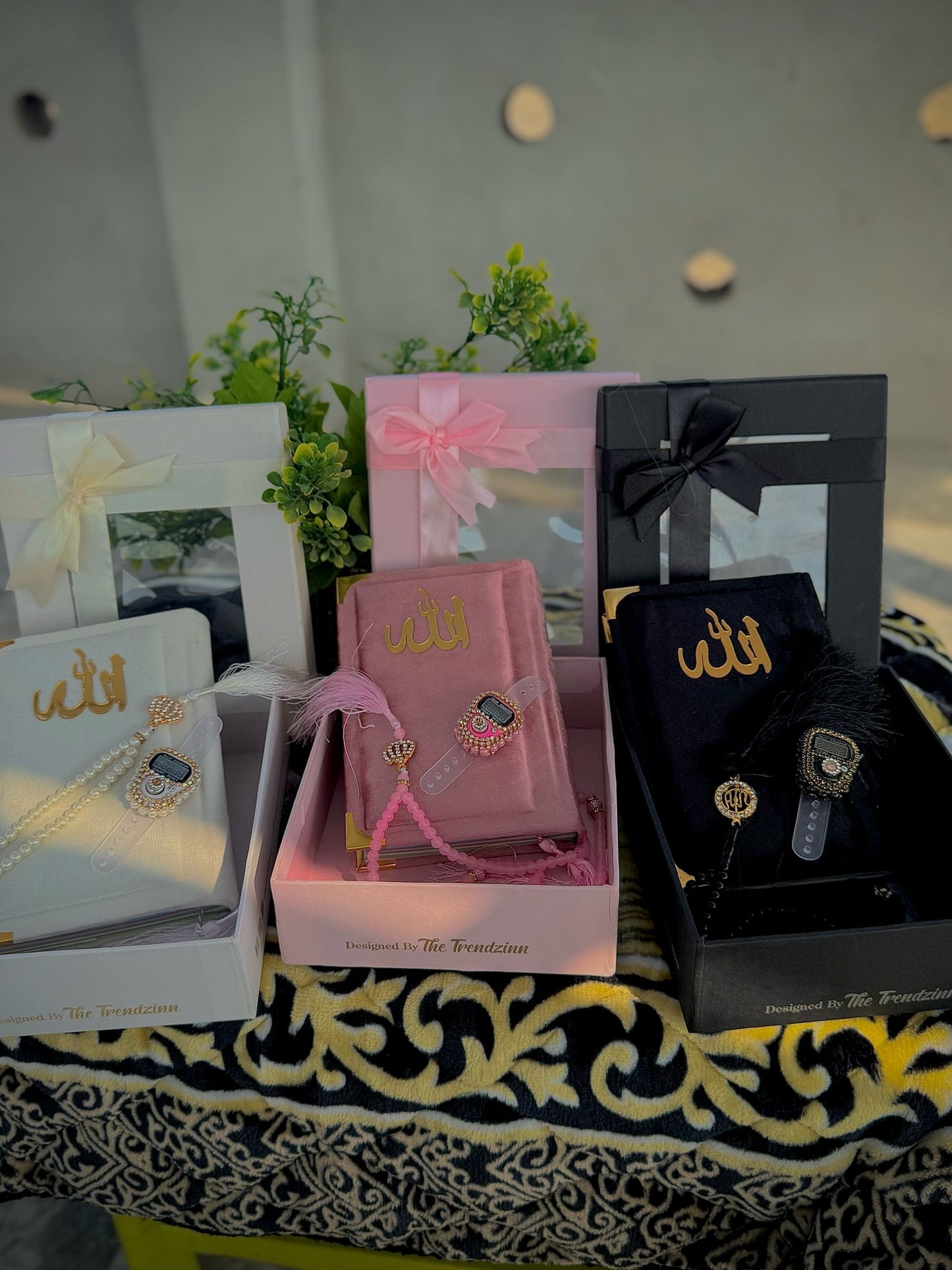 New Turkish Imported Holy Qur'an Set with Digital counter and Tasbeeh