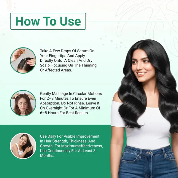 Dermalist Rosemary Hair Growth Non-Greasy Scalp Serum for Men & Women – 30 ml