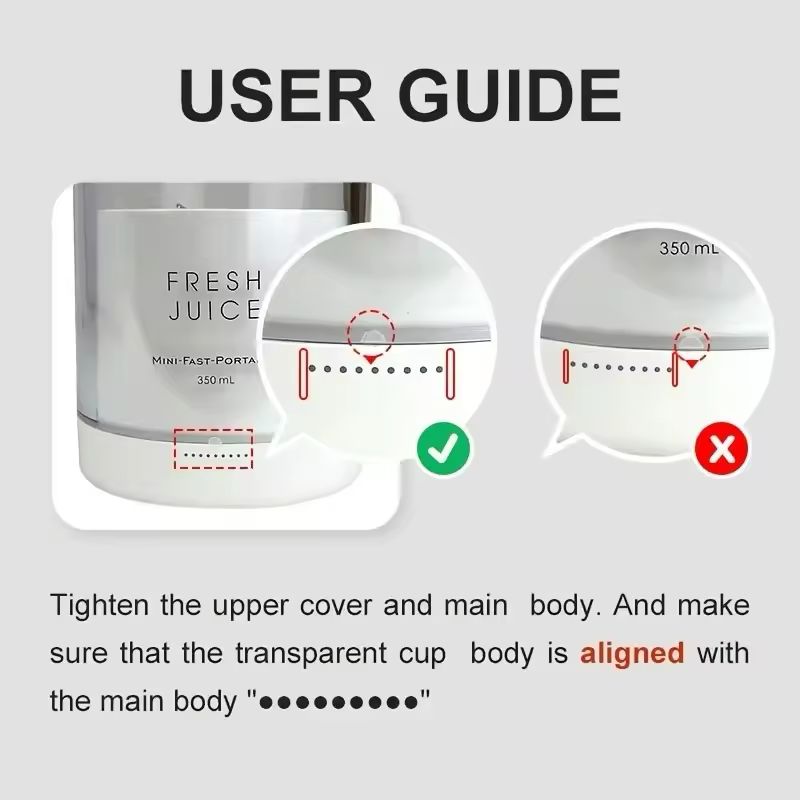 Portable Rechargeable juicer blender wireless mixer fresh juice 350ml With charger