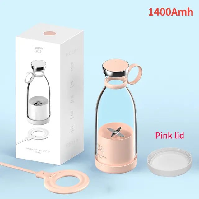 Portable Rechargeable juicer blender wireless mixer fresh juice 350ml With charger
